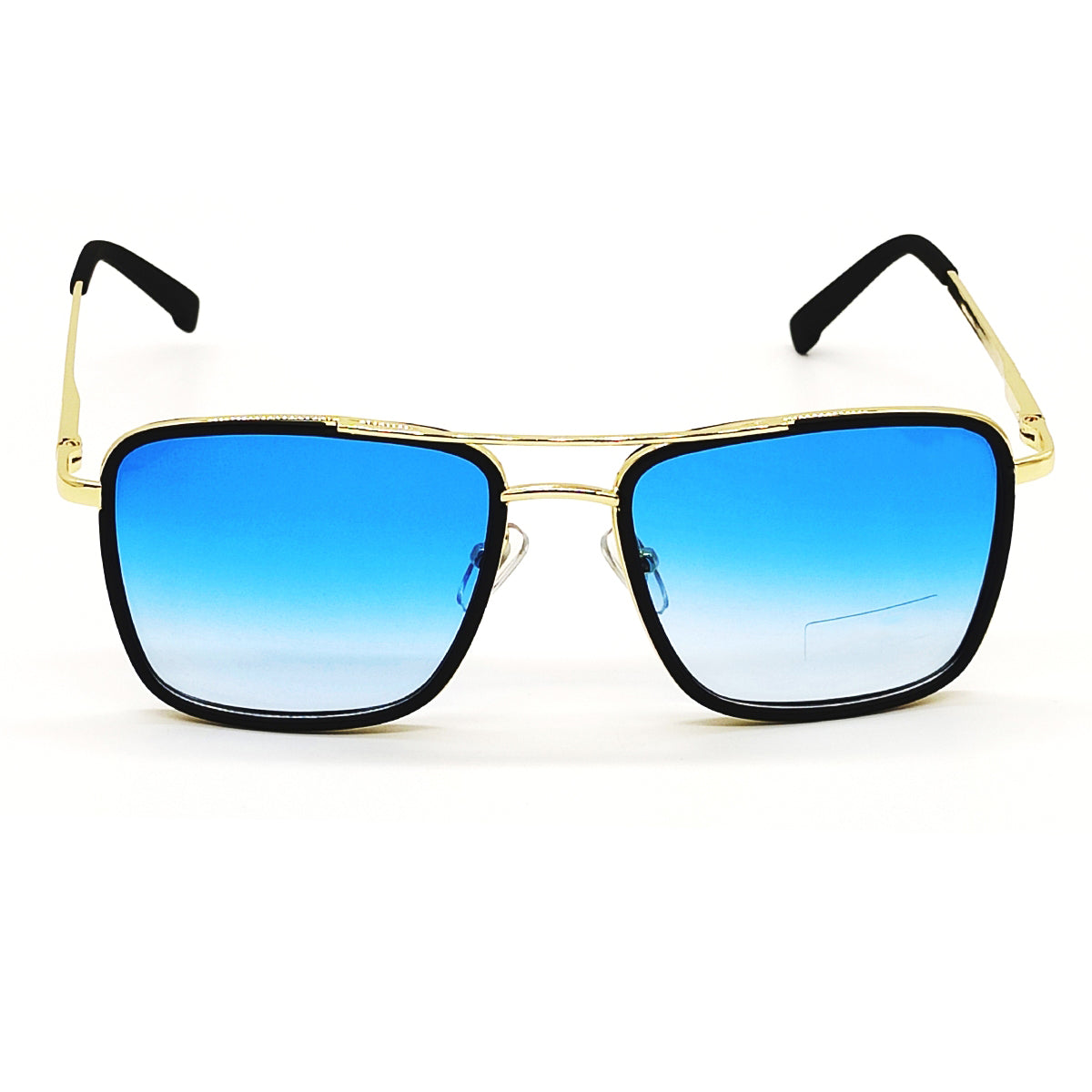 Blue HUMBLEE Square Sunglasses (SUN-LC-0652-BLU2GLD-MEDIUM) - SWASTIK CREATIONS The Trend Point SWASTIK CREATIONS The Trend Point