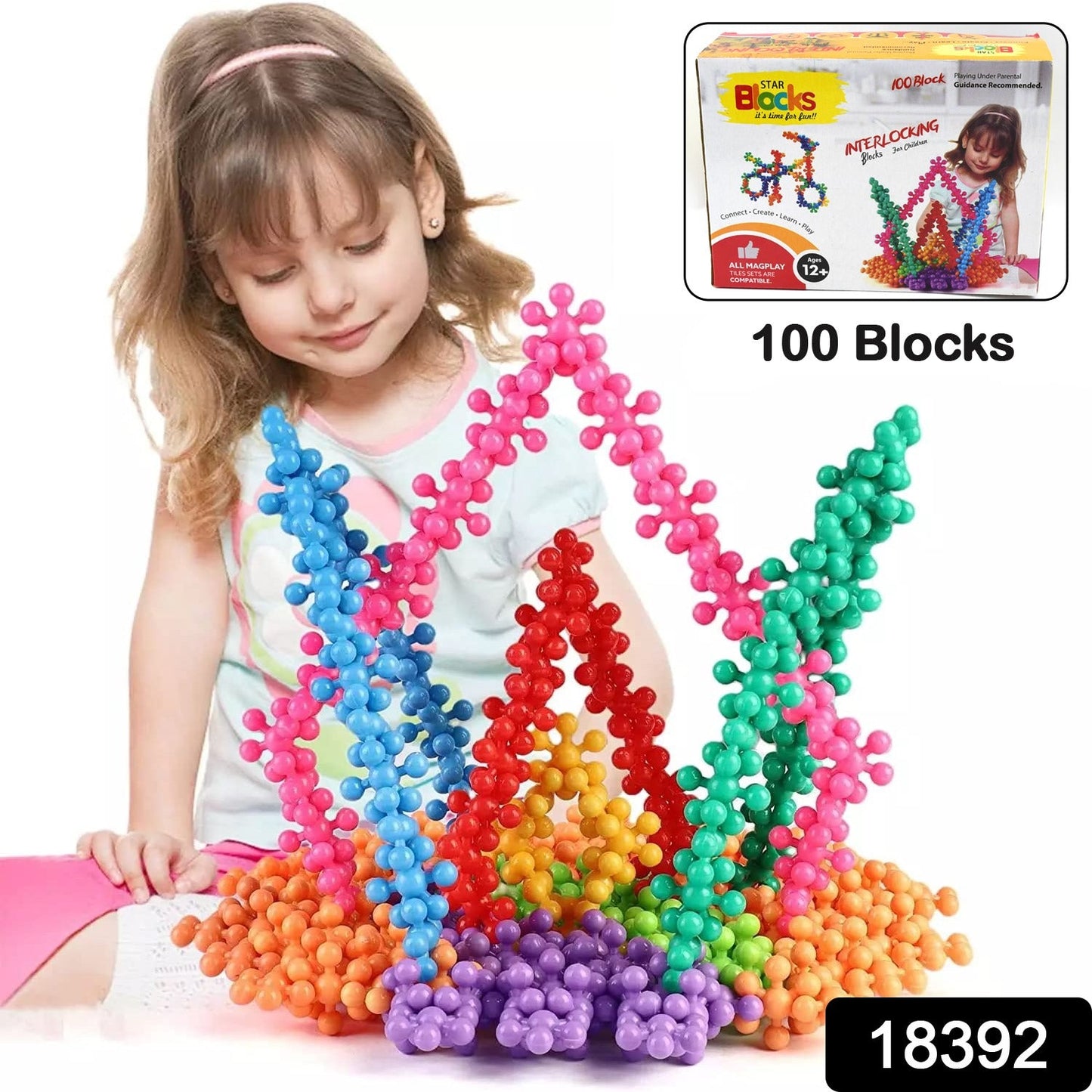 Star Block Interlocking Blocks Colorful Star Building Blocks SWASTIK CREATIONS The Trend Point