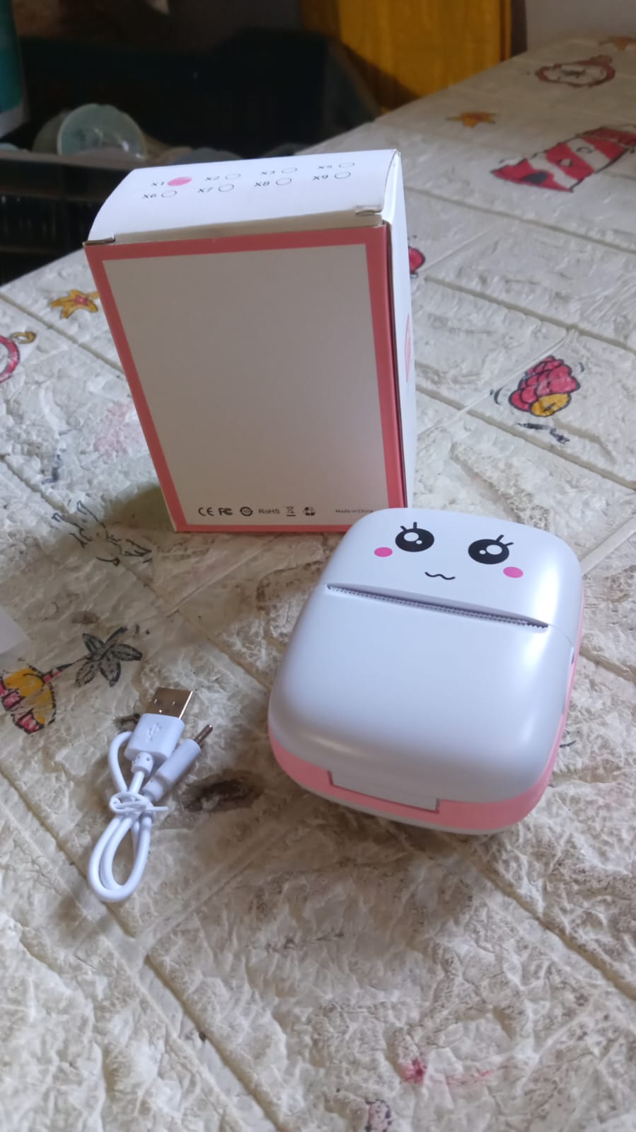 Pocket Mini Printer, Mobile Phone Bluetooth Connection Wireless Mini Thermal Printer with Android or iOS APP for Pictures, Portable Smart Printer,Contains 1 Rolls Thermal Paper, with Fast Paper Output for Photo Image SWASTIK CREATIONS The Trend Point