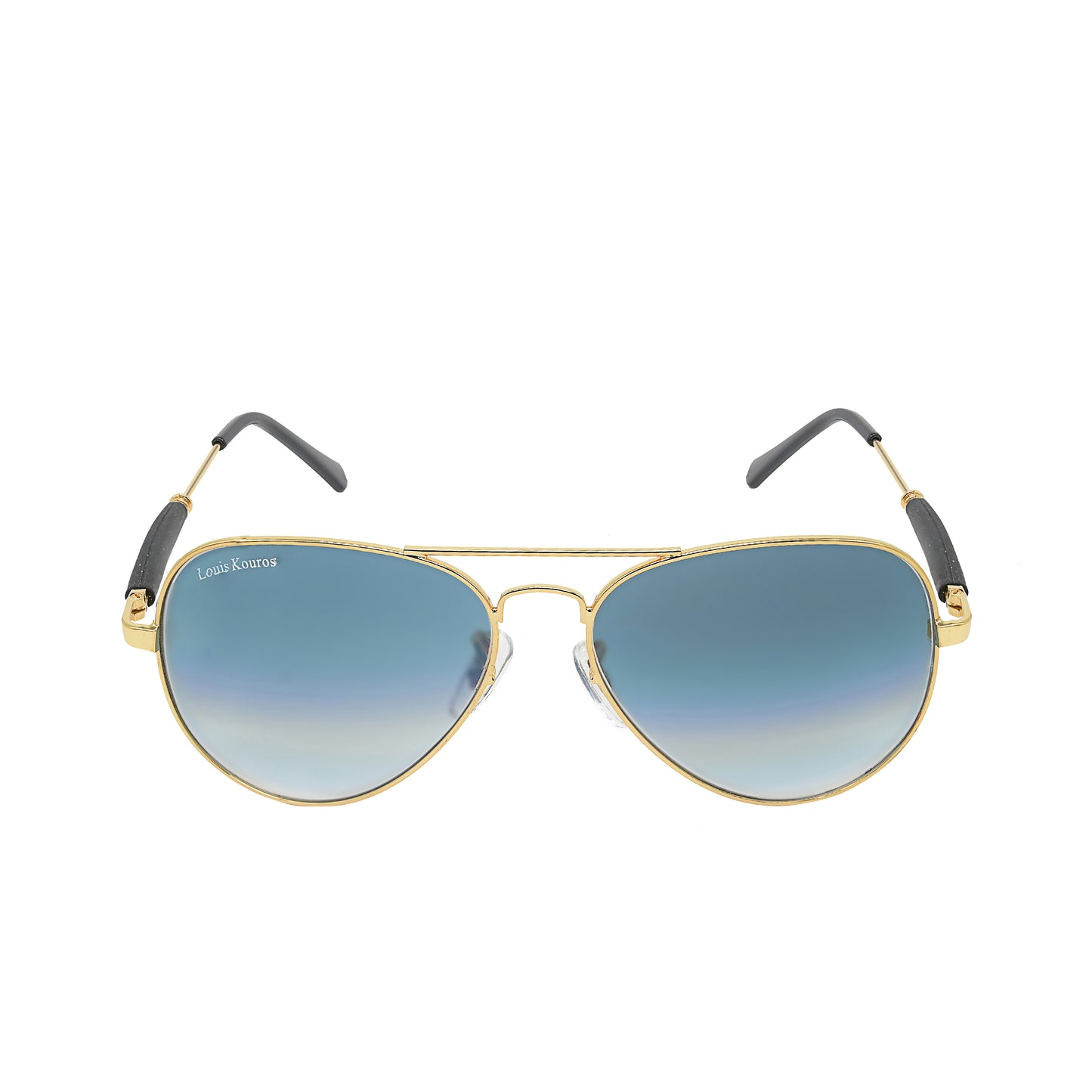 Blue Airomade Aviator Sunglasses (SUN-LK-3517-BLU2GLD-M) SWASTIK CREATIONS The Trend Point