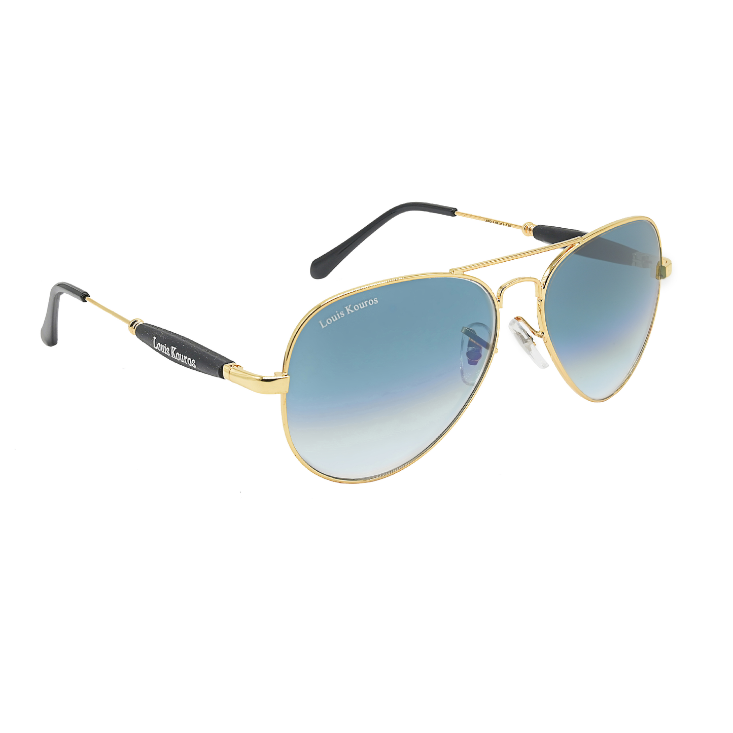 Blue Airomade Aviator Sunglasses (SUN-LK-3517-BLU2GLD-M) SWASTIK CREATIONS The Trend Point