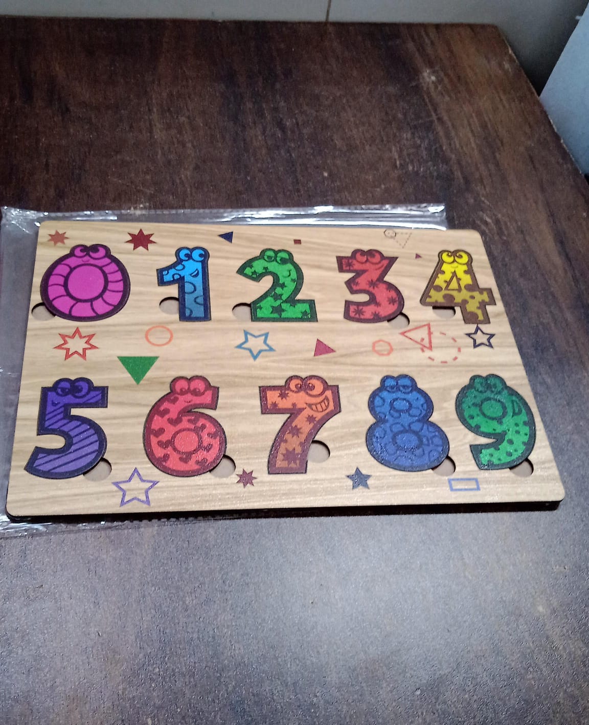 Wooden Number Puzzle Learning Educational Board (1 Set / 28×20 Cm) SWASTIK CREATIONS The Trend Point