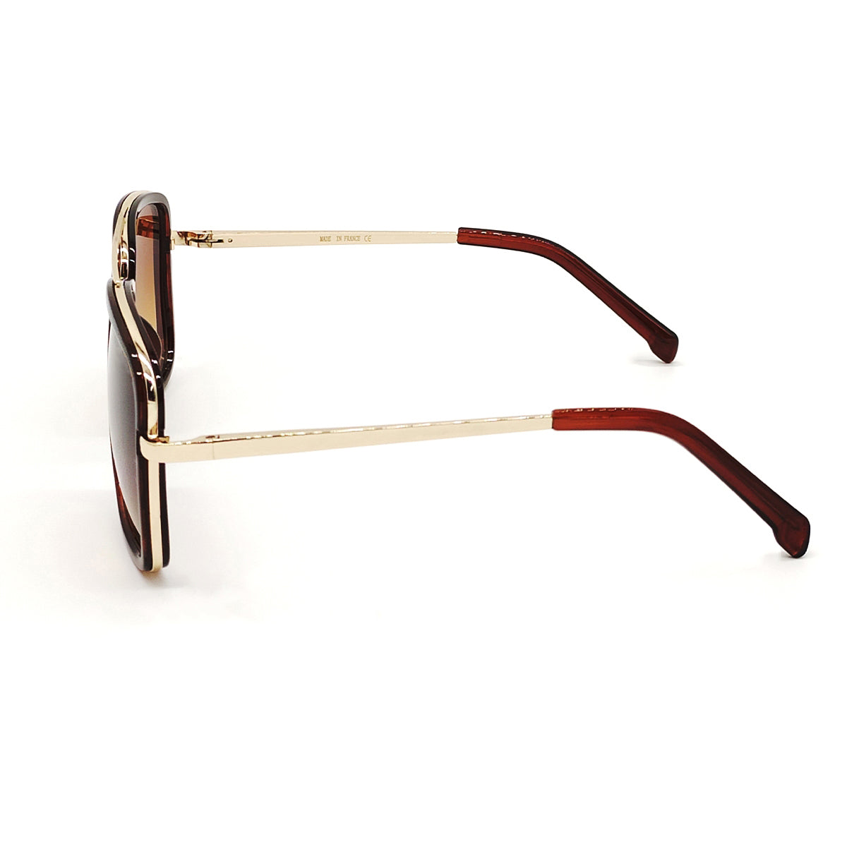 Brown HUMBLEE Square Sunglasses (SUN-LC-0652-BRN2GLD-LARGE) - SWASTIK CREATIONS The Trend Point SWASTIK CREATIONS The Trend Point