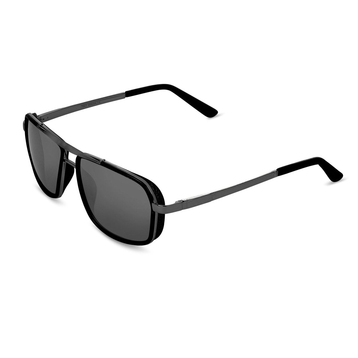 Madarian 4413 Square Sunglasses (SUN-RN-4413-BLK1BLK-M) SWASTIK CREATIONS The Trend Point