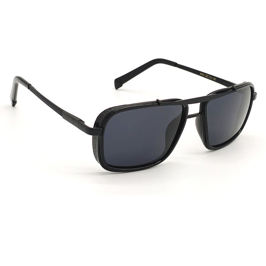 Madarian 4413 Square Sunglasses (SUN-RN-4413-BLK1BLK-M)