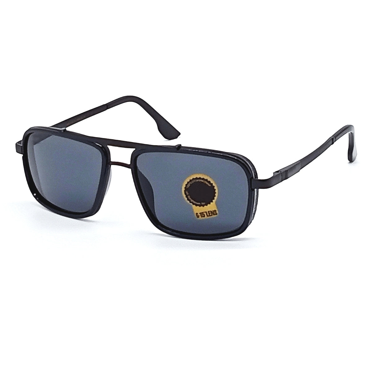 Madarian 4413 Square Sunglasses (SUN-RN-4413-BLK1BLK-M) SWASTIK CREATIONS The Trend Point