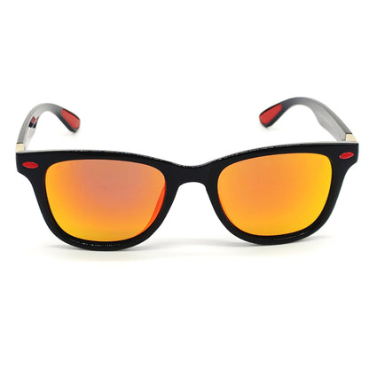 Orange VENOM Square Sunglasses (SUN-RN-4195-ORG3GLD-M)