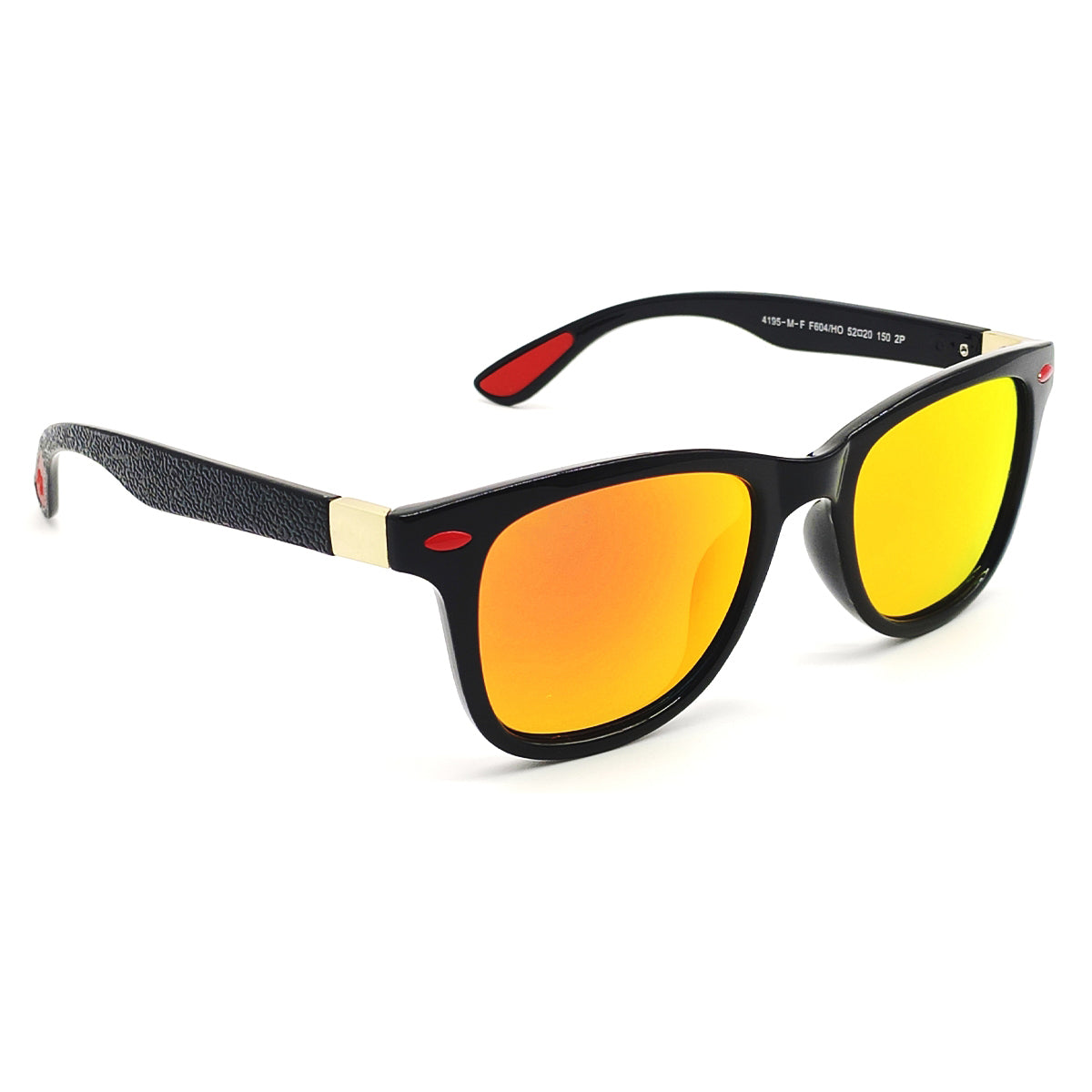 Orange VENOM Square Sunglasses (SUN-RN-4195-ORG3GLD-M) SWASTIK CREATIONS The Trend Point