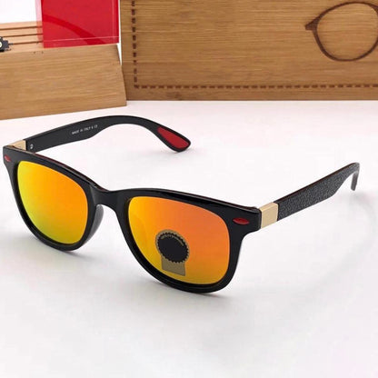 Orange VENOM Square Sunglasses (SUN-RN-4195-ORG3GLD-M)