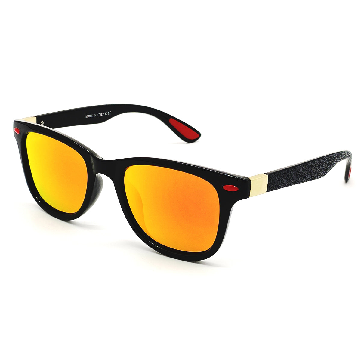 Orange VENOM Square Sunglasses (SUN-RN-4195-ORG3GLD-M) SWASTIK CREATIONS The Trend Point