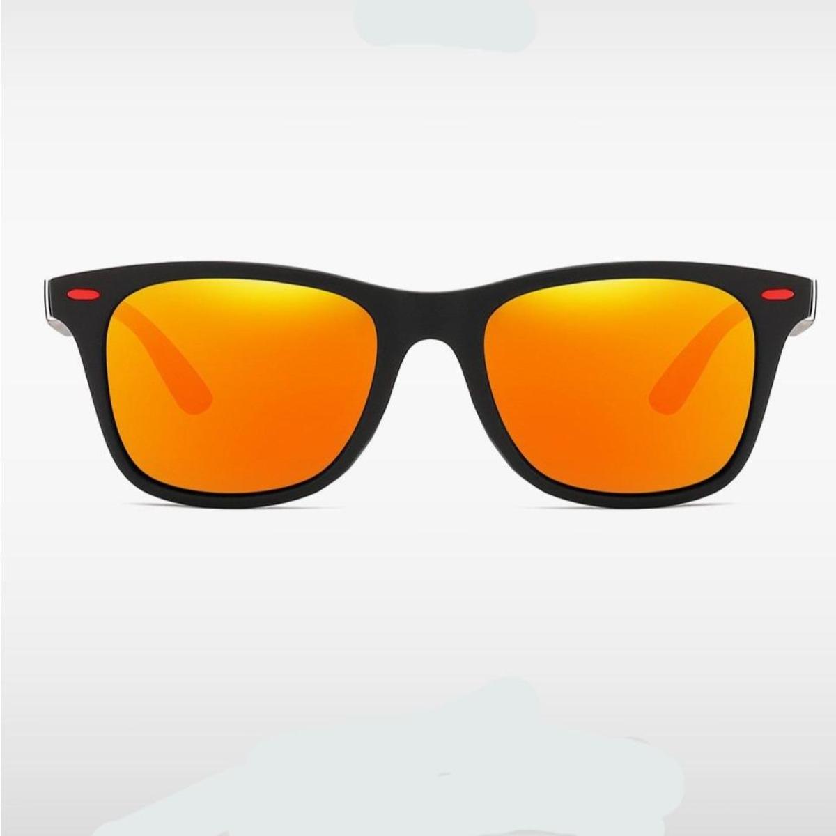 Orange VENOM Square Sunglasses (SUN-RN-4195-ORG3GLD-M) SWASTIK CREATIONS The Trend Point