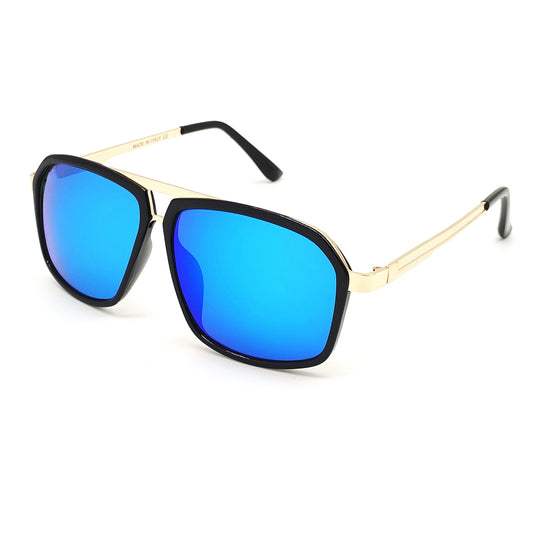 TRANSMORPHERS 4185 Square Sunglasses (SUN-RN-4185-AQB3GLD-M)