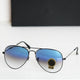 Blue Armstoner Aviator Premium Sunglasses (SUN-LK-3026-BLU2BLK-M)