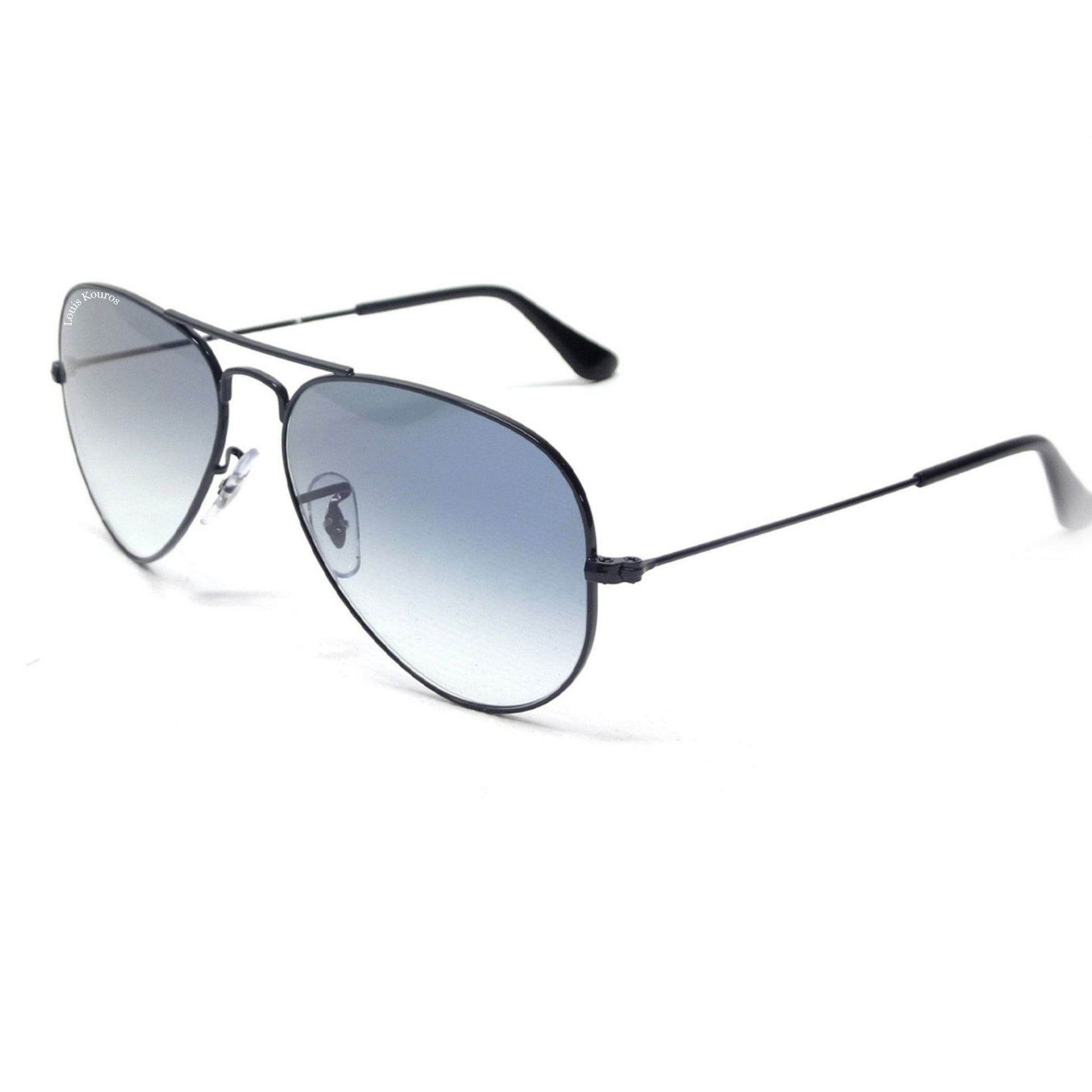 Blue Armstoner Aviator Sunglasses (SUN-LK-3026-BLU2BLK-M)