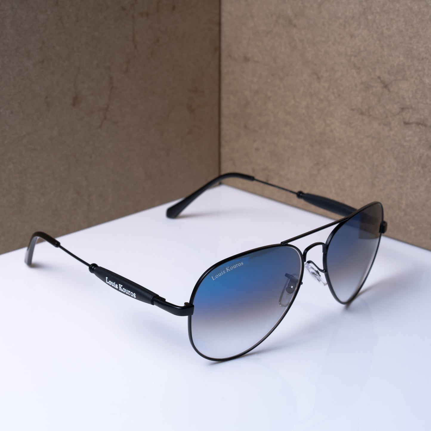 Blue Airomade Aviator Sunglasses (SUN-LK-3517-BLU2BLK-M) SWASTIK CREATIONS The Trend Point