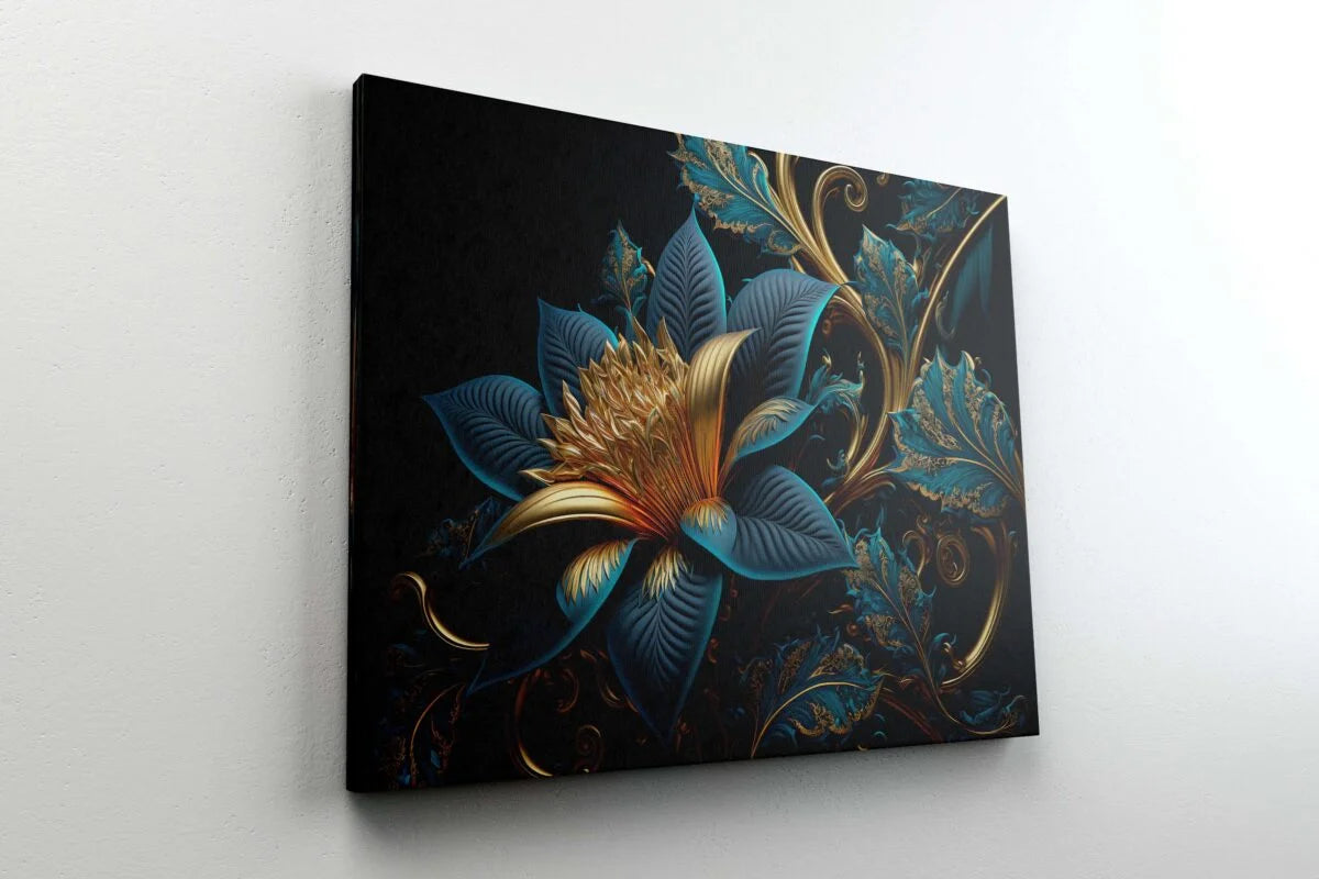 CH-FLW-LDP31 Flower Canvas Paintings For Wall Decoration For Living Room Bedroom Home Office & Hotels SWASTIK CREATIONS The Trend Point