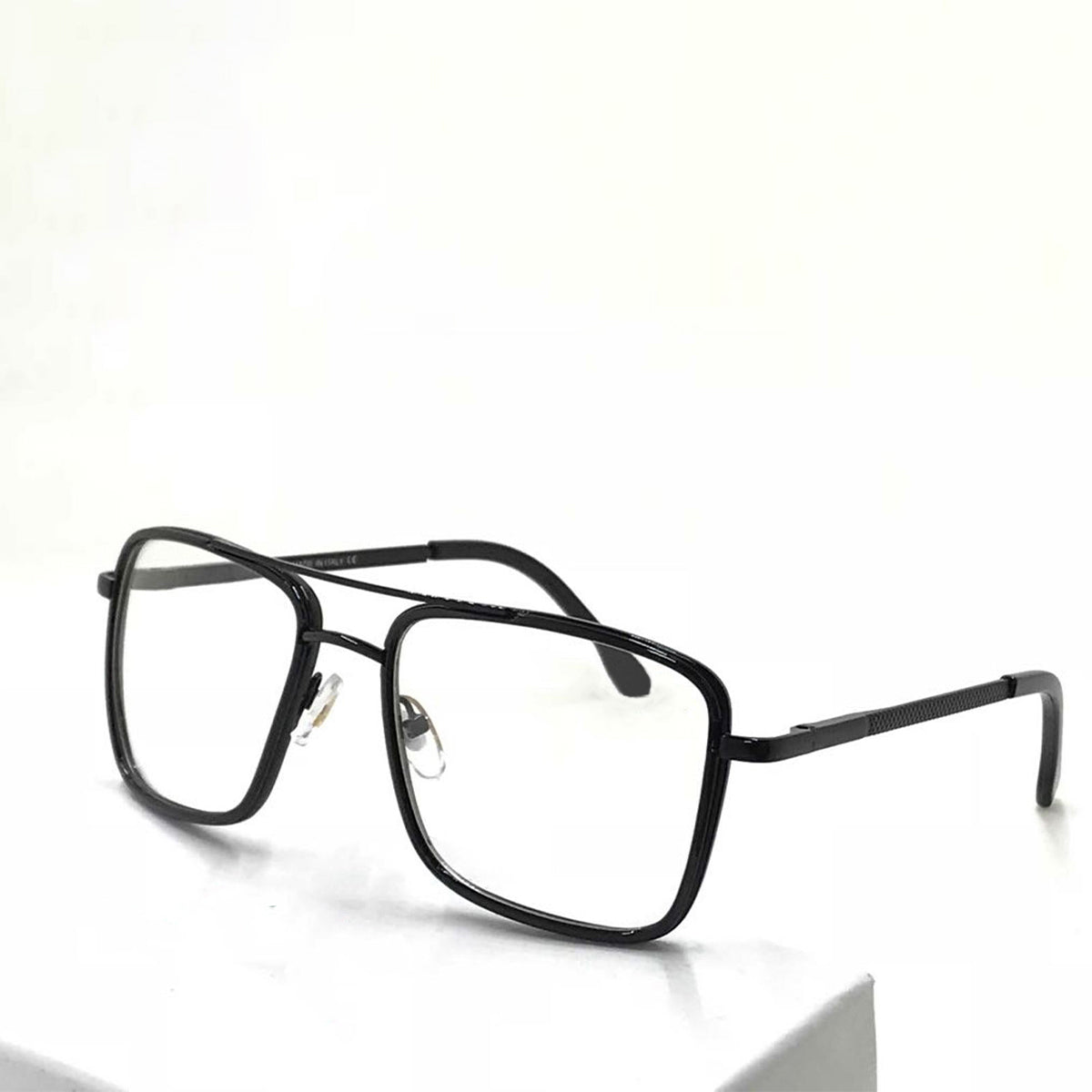 Clear(Transparent) HUMBLEE Square Sunglasses (SUN-LC-0652-CLR5BLK-MEDIUM)