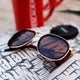 Brown Speciale Oval Sunglasses (SUN-LC-0179-BRN1GLD)