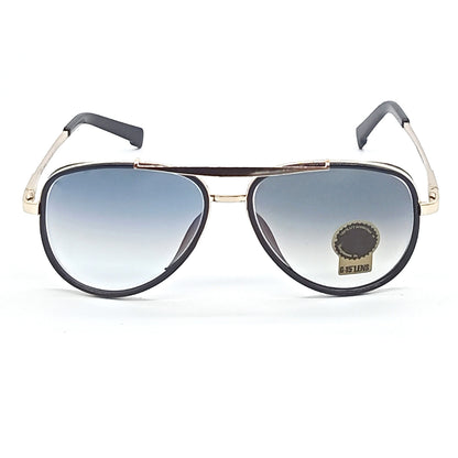 Frogurist 4414 Aviator Sunglasses (SUN-RN-4414-BLU2GLD-M)