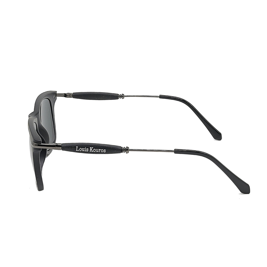 Black Buloster Square Premium Sunglasses (SUN-LK-2148-BLK1BLK-M)