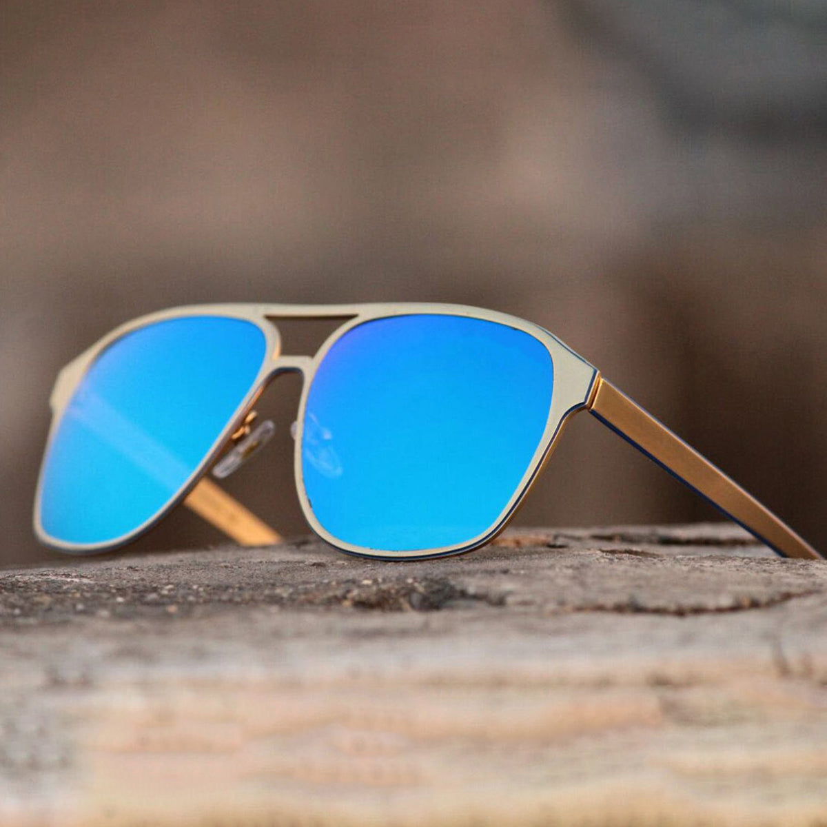 Aqua Blue MECH BEASTS Square Sunglasses (SUN-LC-0144-AQB3GLD) - SWASTIK CREATIONS The Trend Point SWASTIK CREATIONS The Trend Point