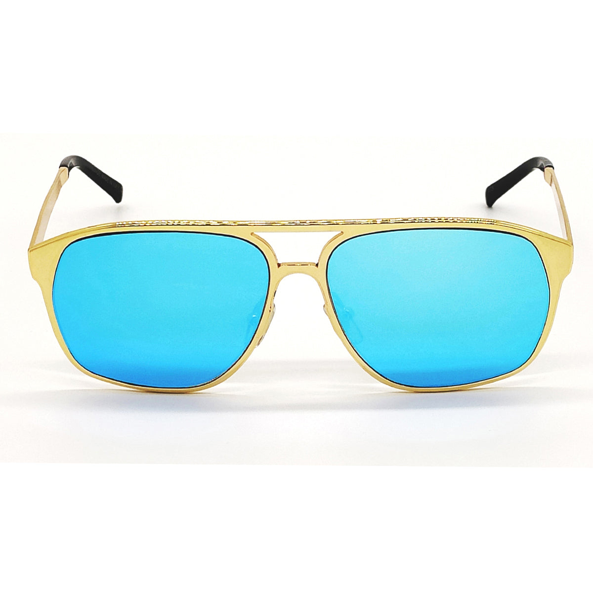 Aqua Blue MECH BEASTS Square Sunglasses (SUN-LC-0144-AQB3GLD) - SWASTIK CREATIONS The Trend Point SWASTIK CREATIONS The Trend Point