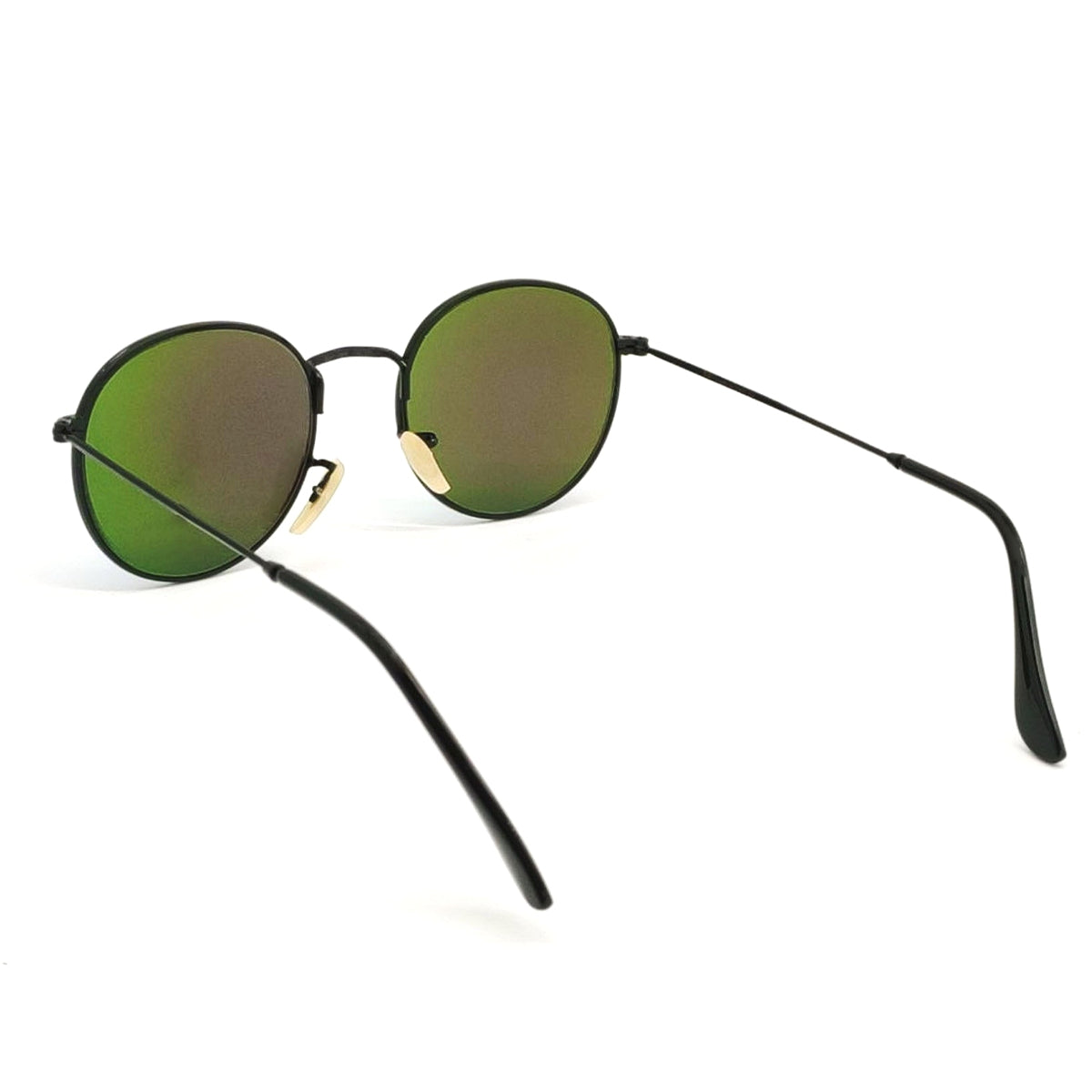 Aqua Green Nubelight Round Sunglasses (SUN-RN-3447-AQG3BLK-M) SWASTIK CREATIONS The Trend Point