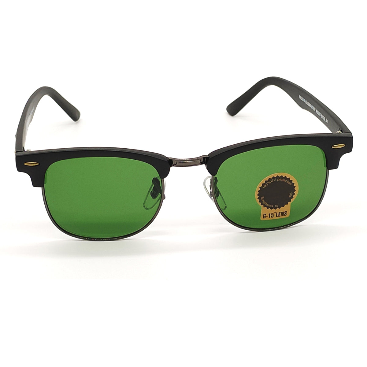 Green Eltrose Square Sunglasses (SUN-RN-3016-GRN1GLD-M) SWASTIK CREATIONS The Trend Point