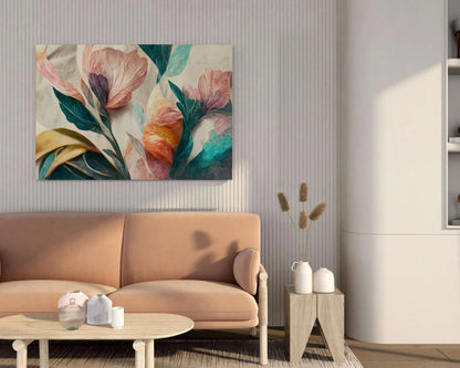 CH-FLW-LDP29 Flower Canvas Paintings For Wall Decoration For Living Room Bedroom Home Office & Hotels