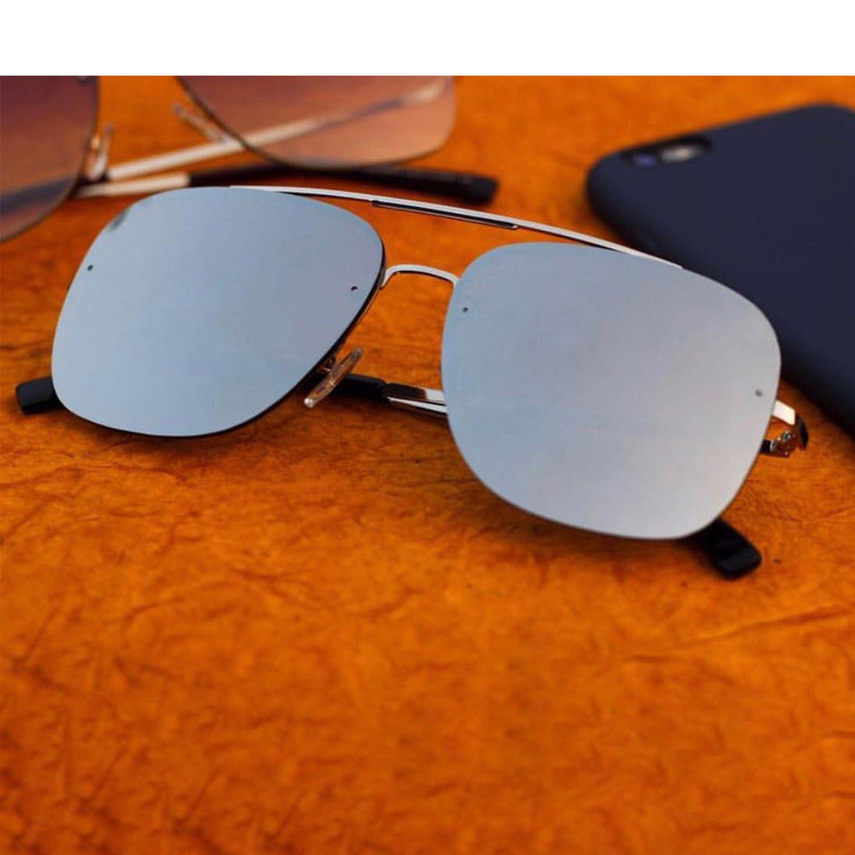 Silver REBEL Square Sunglasses (SUN-LC-11089-SIL3SIL) - SWASTIK CREATIONS The Trend Point SWASTIK CREATIONS The Trend Point