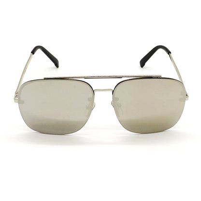 Silver REBEL Square Sunglasses (SUN-LC-11089-SIL3SIL) - SWASTIK CREATIONS The Trend Point