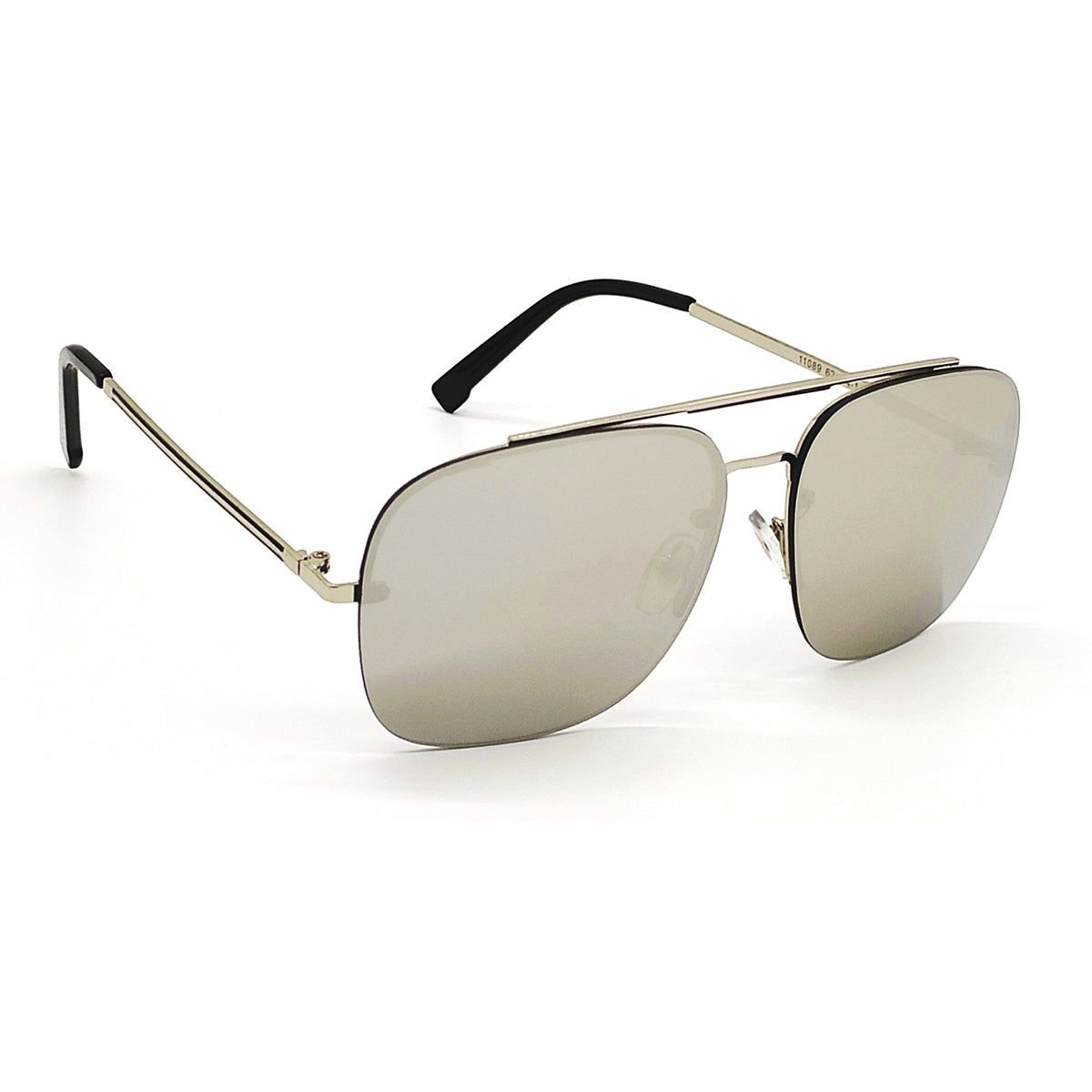 Silver REBEL Square Sunglasses (SUN-LC-11089-SIL3SIL)