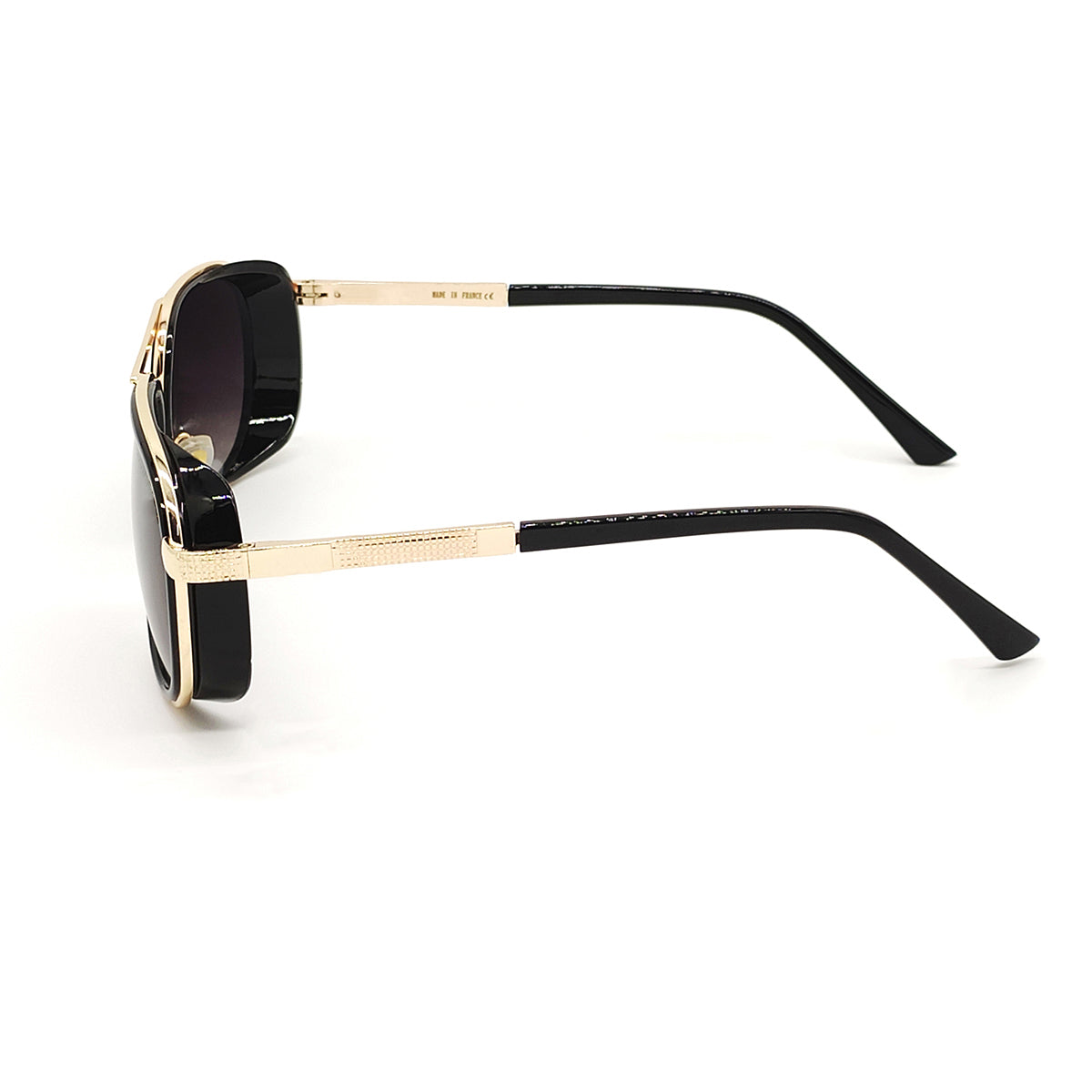 Black Speciale Oval Sunglasses (SUN-LC-0179-BLK2GLD)