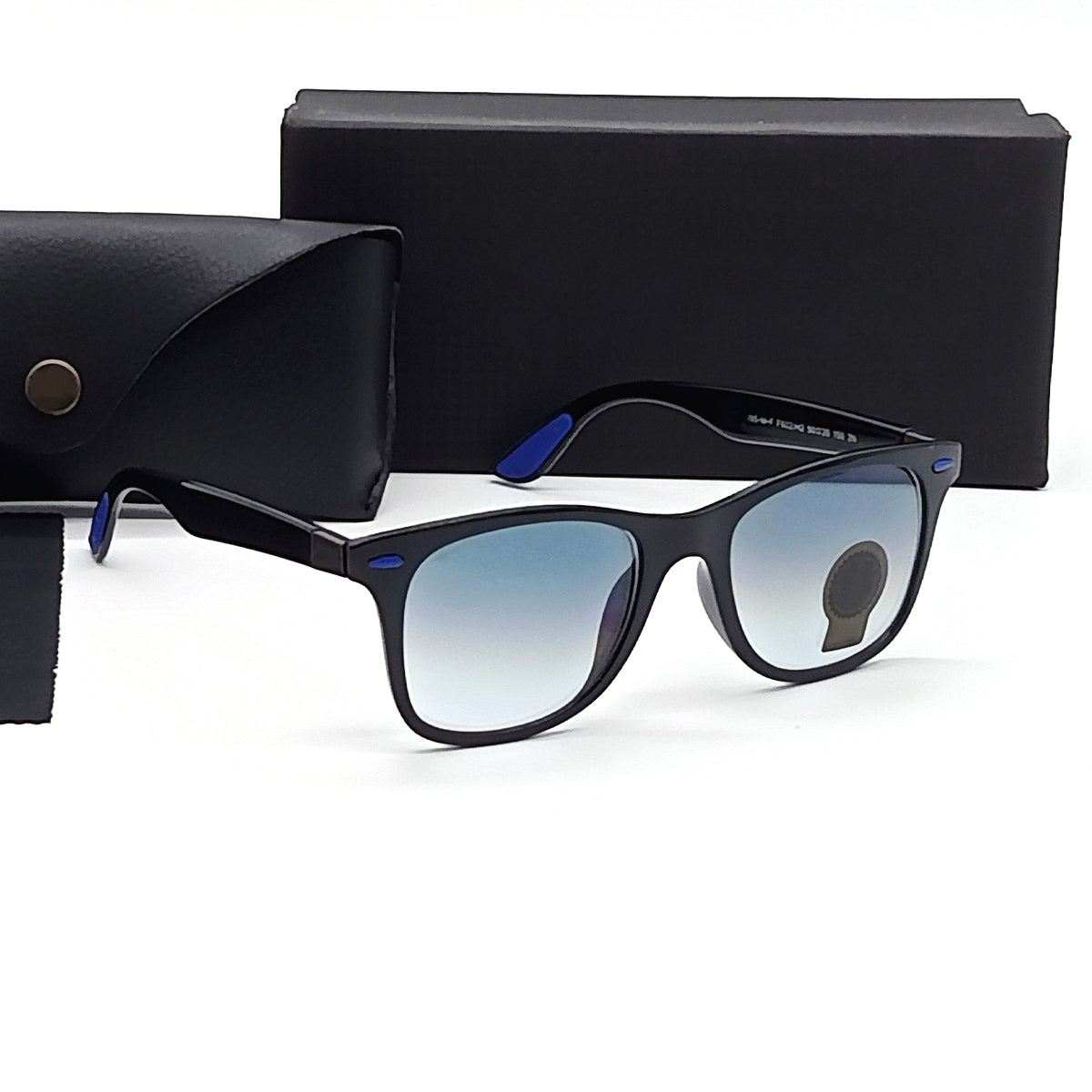 Blue VENOM Square Sunglasses (SUN-RN-4195-BLU2BLK-M) SWASTIK CREATIONS The Trend Point