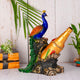 Swastik Creations Decorative Drinking Peacock Statue | Elegant Resin Showpiece for Home, Table Centerpiece & Gifting