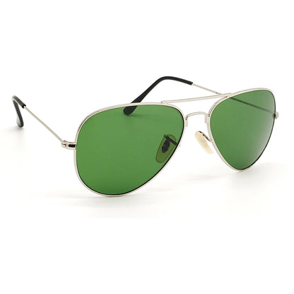 Purosangue 3026 Aviator Sunglasses (SUN-RN-3026-GRN1SIL-M)