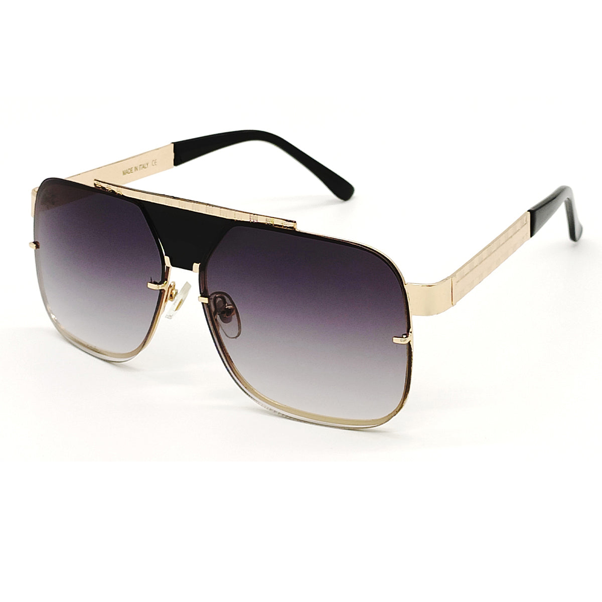 Black SELTOS Square Sunglasses (SUN-LV-5996-BLK2GLD) SWASTIK CREATIONS The Trend Point