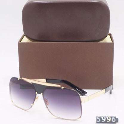 Black SELTOS Square Sunglasses (SUN-LV-5996-BLK2GLD)