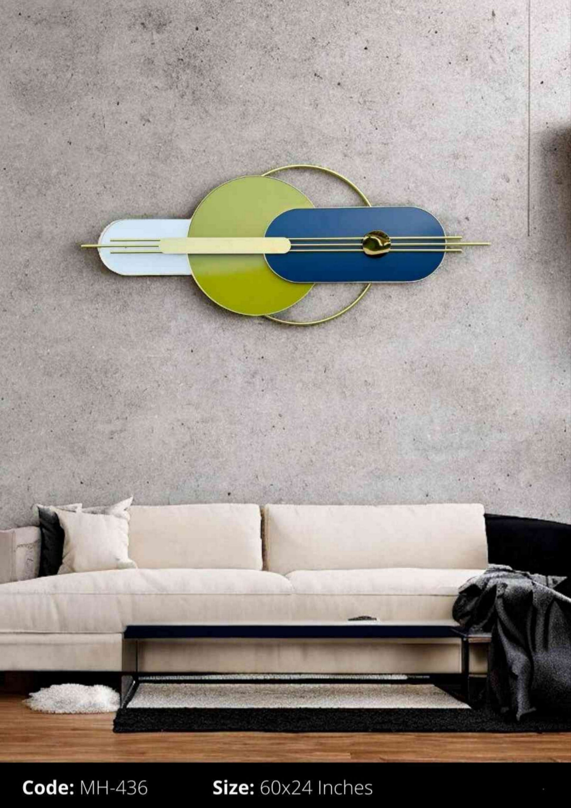 3D Metallic Wall Art Decor (MH-436)