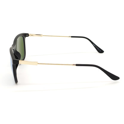 HIBA 4209 Square Sunglasses (SUN-RN-4209-AQB3GLD-M)