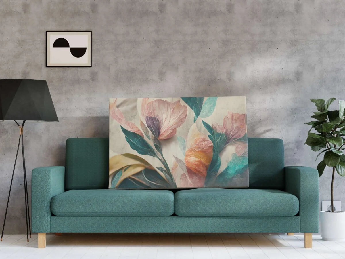 CH-FLW-LDP29 Flower Canvas Paintings For Wall Decoration For Living Room Bedroom Home Office & Hotels SWASTIK CREATIONS The Trend Point