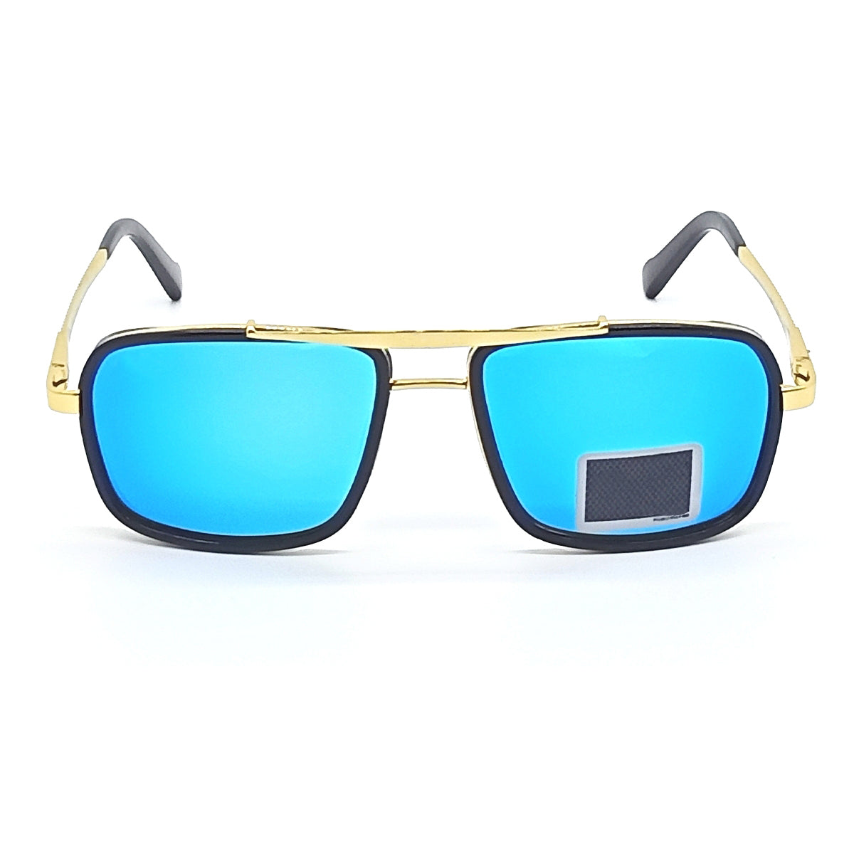 Madarian 4413 Square Sunglasses (SUN-RN-4413-AQB3GLD-M) SWASTIK CREATIONS The Trend Point