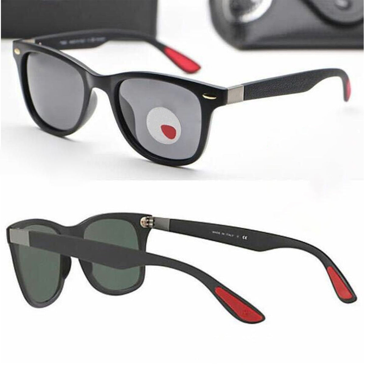 Black VENOM Square Sunglasses (SUN-RN-4195-BLK1BLK-M)