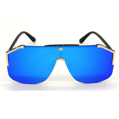 Blue California Square Sunglasses (SUN-GC-0291-BLU3GLD) - SWASTIK CREATIONS The Trend Point