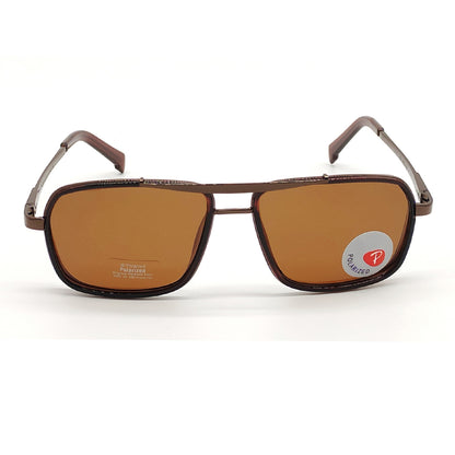 LEGEND 4413 Square Sunglasses (SUN-RN-4413-BRN1BRN-P)