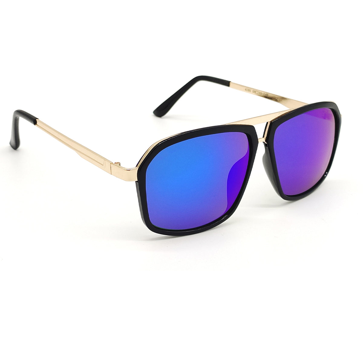 TRANSMORPHERS 4185 Square Sunglasses (SUN-RN-4185-BLU3GLD-BLK-M) SWASTIK CREATIONS The Trend Point