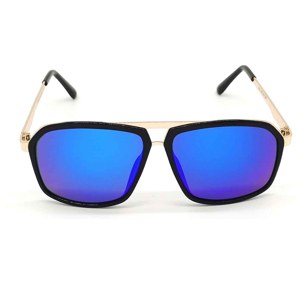 TRANSMORPHERS 4185 Square Sunglasses (SUN-RN-4185-BLU3GLD-BLK-M) SWASTIK CREATIONS The Trend Point