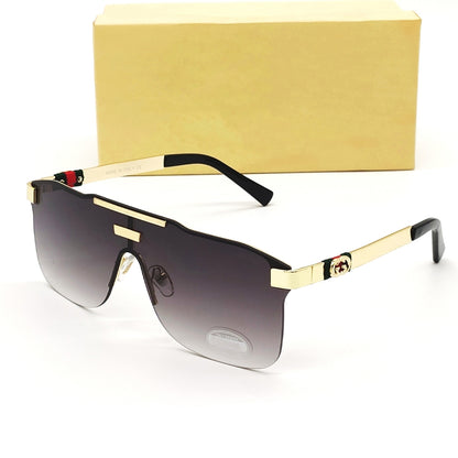 Black Countryman Square Sunglasses (SUN-GC-3808-BLK2GLD) - SWASTIK CREATIONS The Trend Point