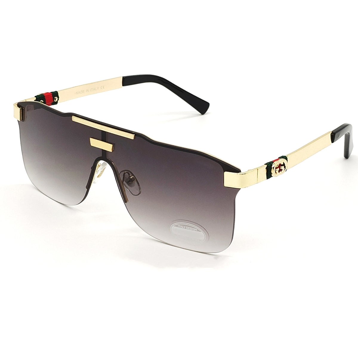 Black Countryman Square Sunglasses (SUN-GC-3808-BLK2GLD) - SWASTIK CREATIONS The Trend Point SWASTIK CREATIONS The Trend Point