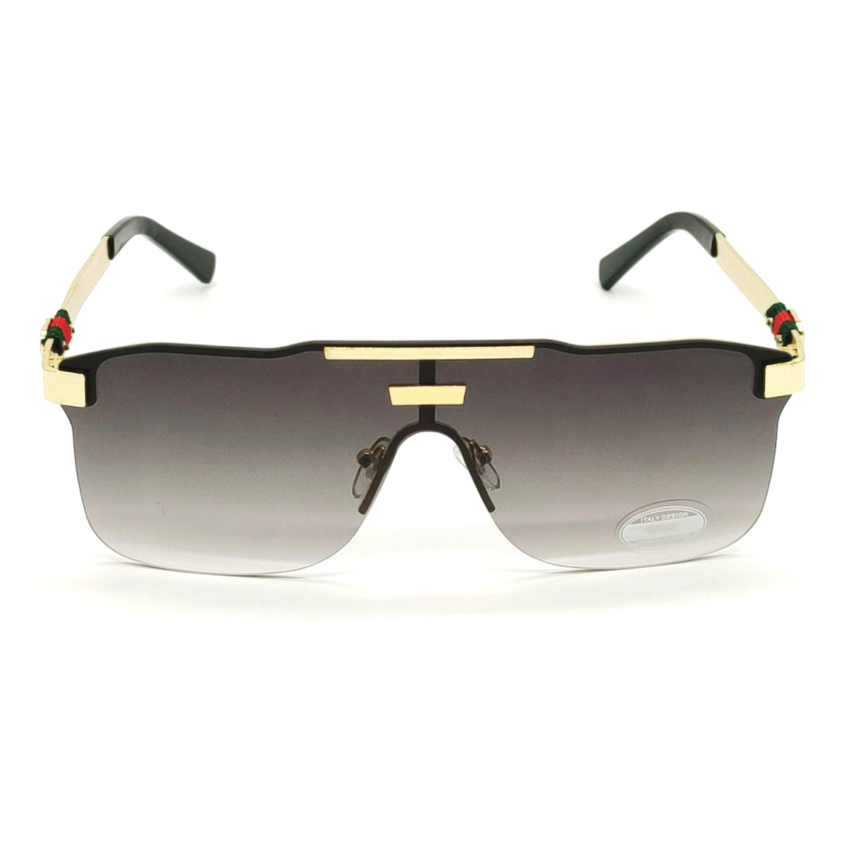 Black Countryman Square Sunglasses (SUN-GC-3808-BLK2GLD) - SWASTIK CREATIONS The Trend Point SWASTIK CREATIONS The Trend Point